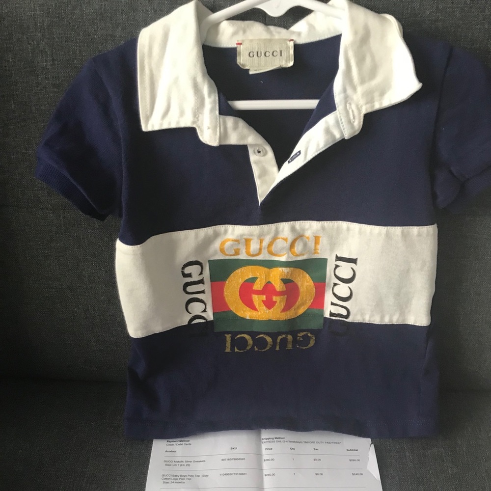 Boys Gucci Polo Top